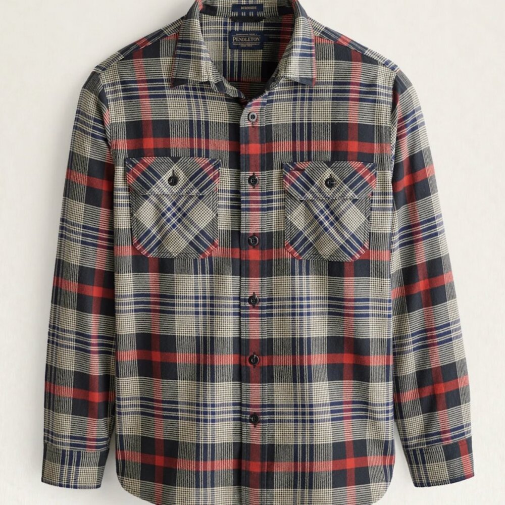 Men's Plaid Burnside Doublebrushed Flannel Shirt